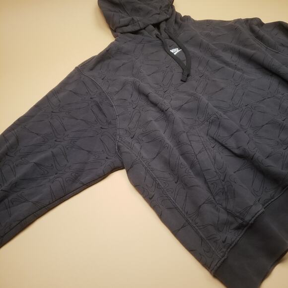 Nike Center Swoosh All Over Print Swoosh Charcoal Gray Pattern Essential Men 2XL - Picture 8 of 11